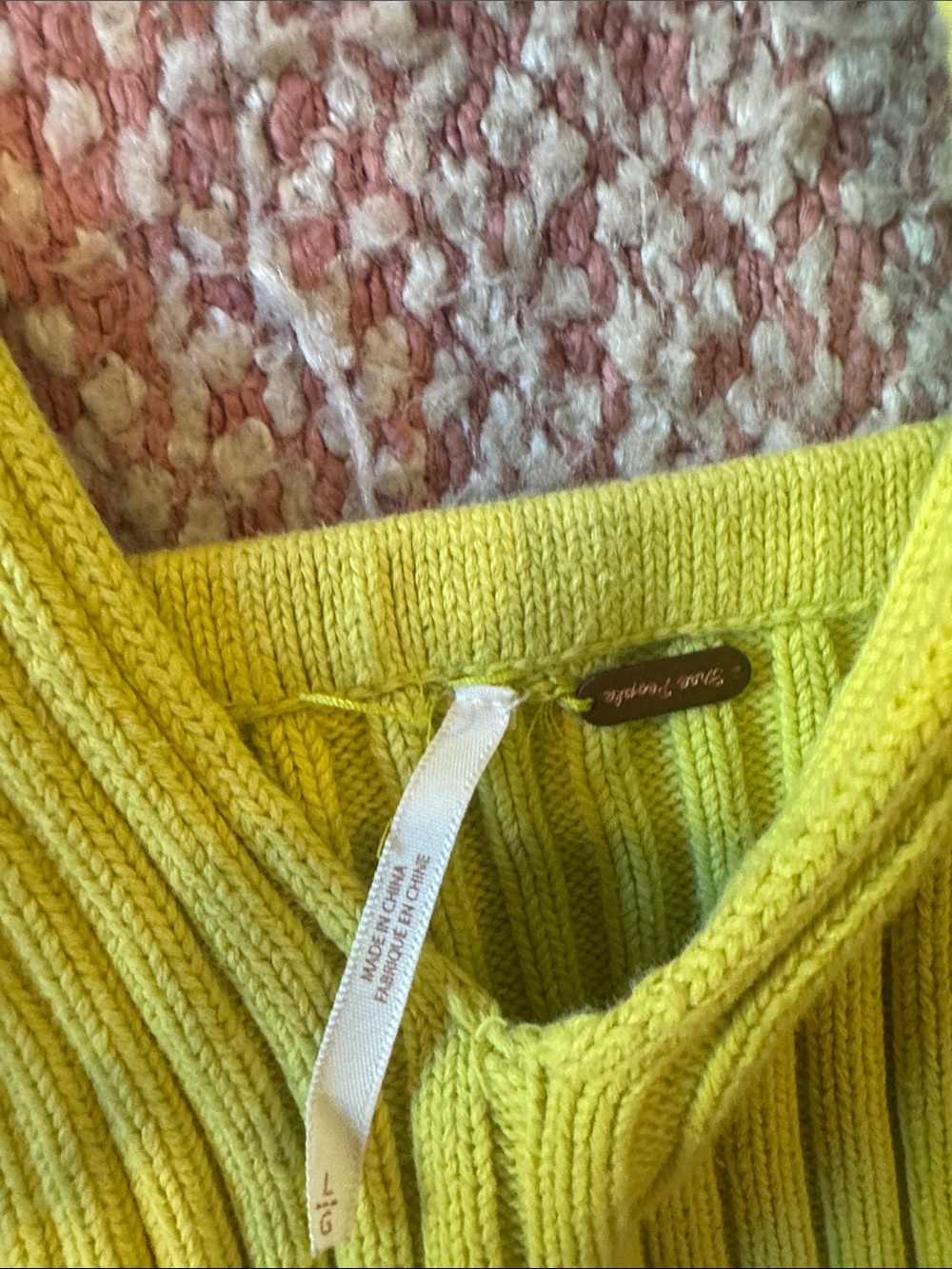 Free people
Lime Green Ribbed Knit Top - Picture 2 of 3